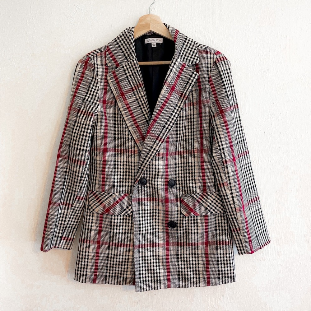 Ophelia Roe Oversized Relaxed Fit Blazer Size Small